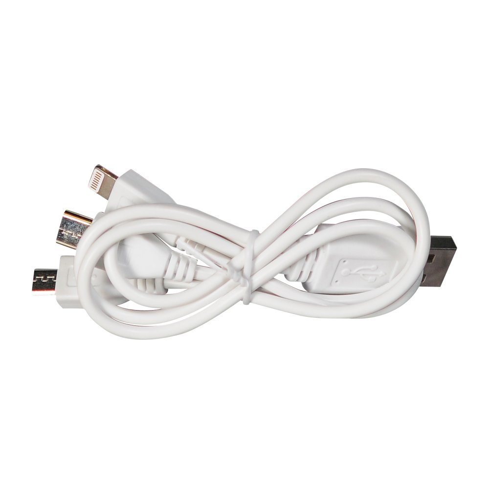 Внешний аккумулятор, Slim PB, 5000 mAh, пластик, покрытие-soft touch, 67х150х10 мм, 123 гр, черный/белый, подарочная упаковка