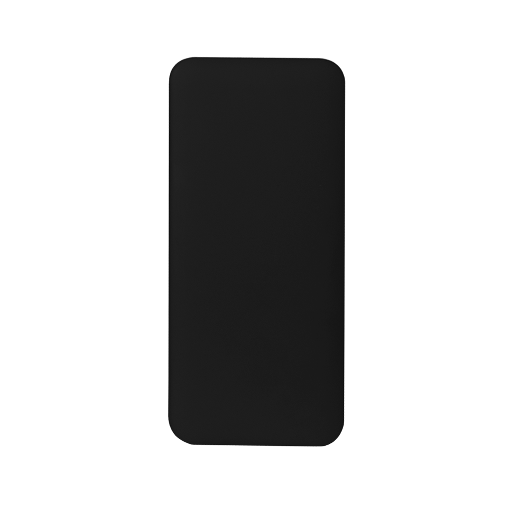 Внешний аккумулятор, Slim PB, 5000 mAh, пластик, покрытие-soft touch, 67х150х10 мм, 123 гр, черный/белый, подарочная упаковка