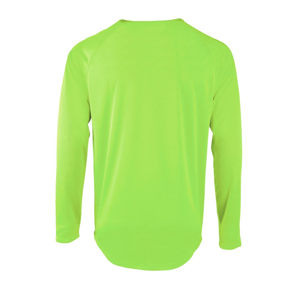 Футболка с длинным рукавом SPORTY LSL MEN, неоново-зеленая
