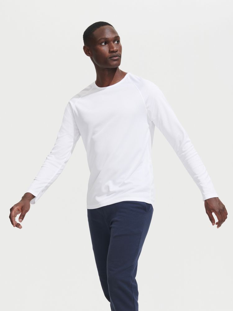 Футболка с длинным рукавом SPORTY LSL MEN, неоново-зеленая