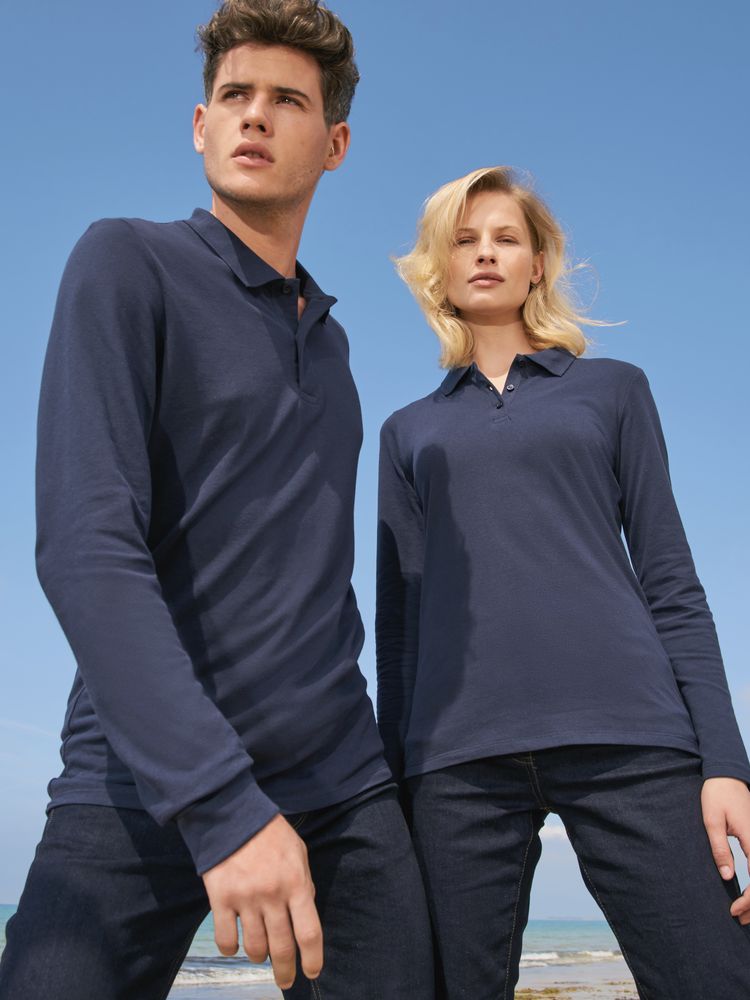 Рубашка поло женская с длинным рукавом PERFECT LSL WOMEN, зеленое яблоко