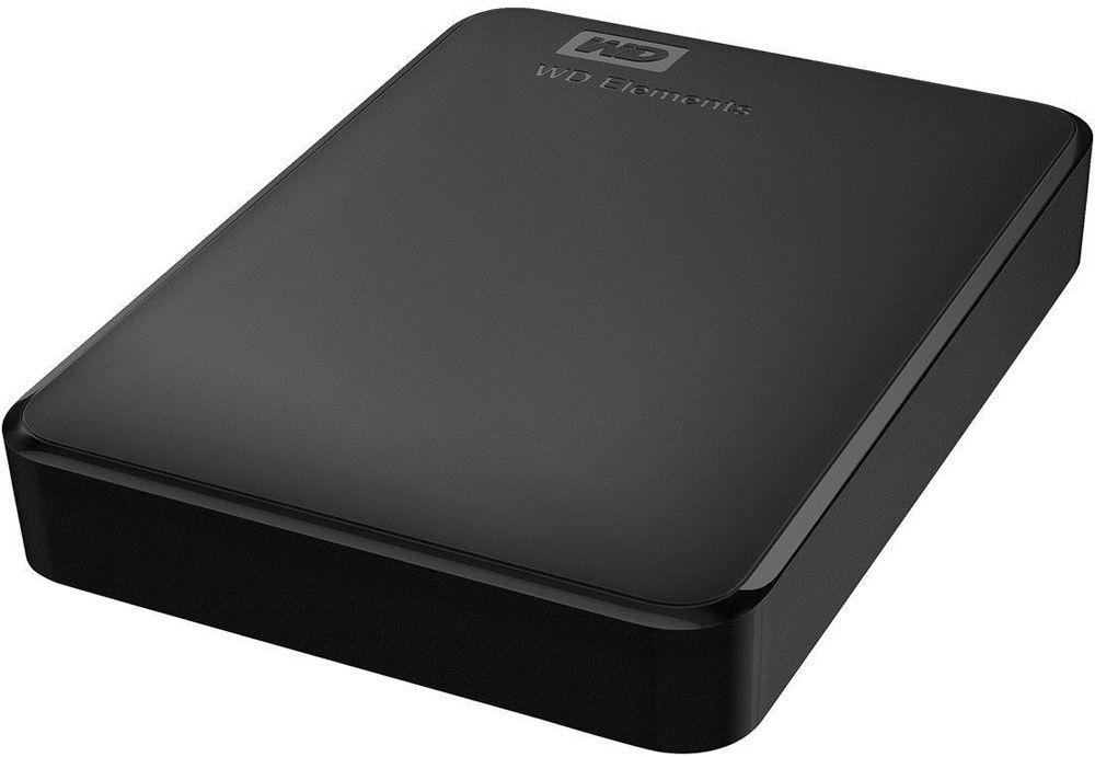 Внешний диск WD Elements, USB 3.0, 1000 Гб, черный
