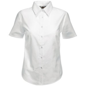  "Lady-Fit Short Sleeve Oxford Shirt", , 70% /, 30% /, 130 /2