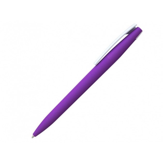 Ручка шариковая, пластик, софт тач, фиолетовый/белый, Z-PEN