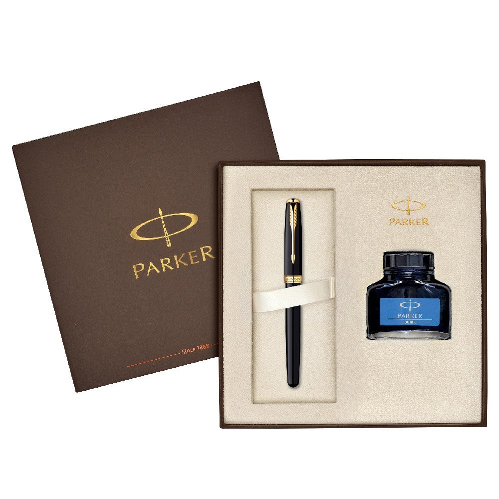 ����� ���������� "Parker Sonnet Matte Black Laque GT FP + ����� �������" M