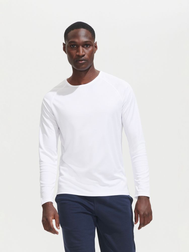 Футболка с длинным рукавом SPORTY LSL MEN, белая