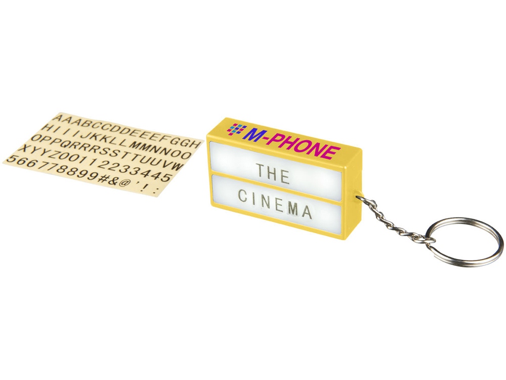 Брелок - фонарик Cinema, желтый