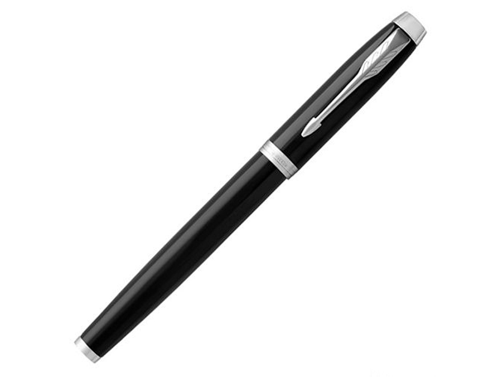 Ручка роллер Parker модель IM Core Black Chrome CT, черный/серебристый