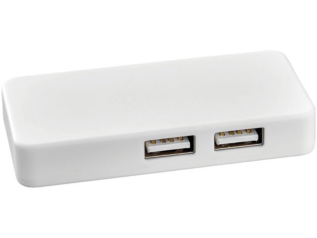 USB Hub Grid  с двойными кабелями, белый
