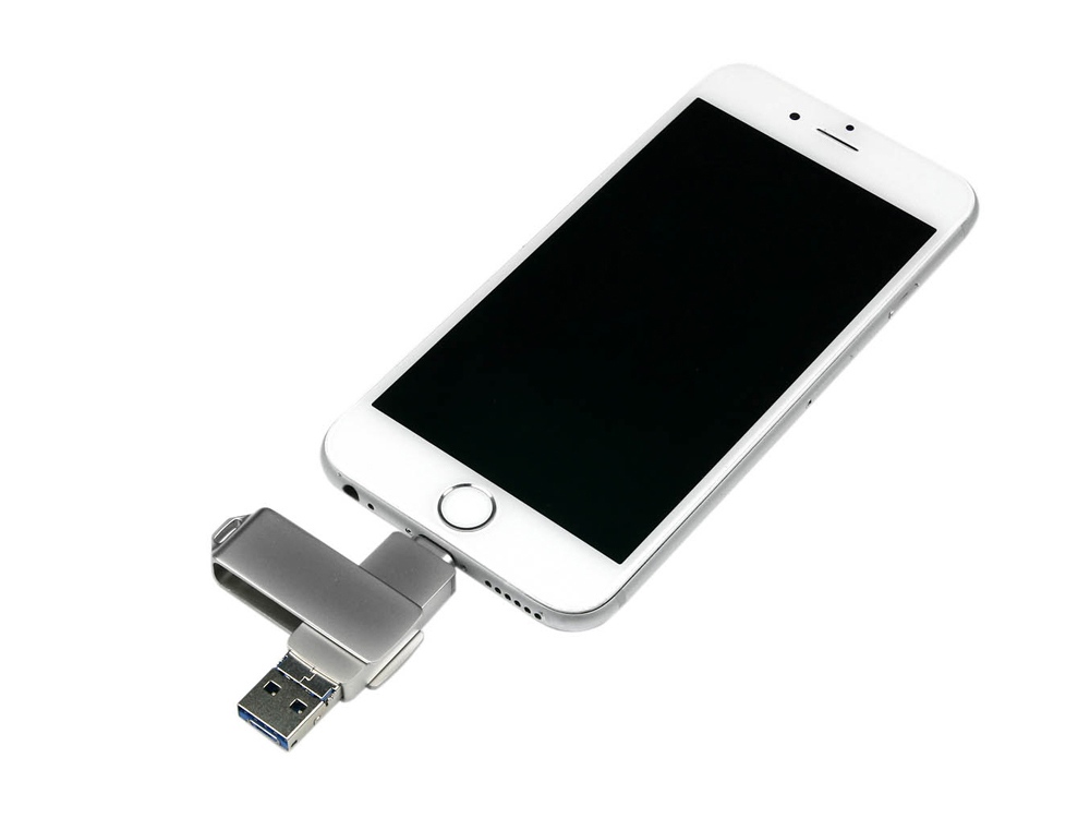 USB-������ �� 64 ��, ��������� USB3.0, ���������� ��������,c ��������������� ��������� ��� I-phone Lightning � Micro USB,  ��������� ������������� ������, �������
