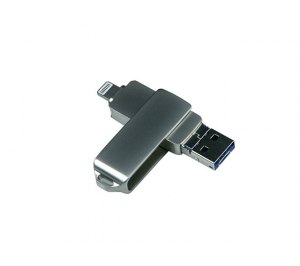 USB-������ �� 64 ��, ��������� USB3.0, ���������� ��������,c ��������������� ��������� ��� I-phone Lightning � Micro USB,  ��������� ������������� ������, �������