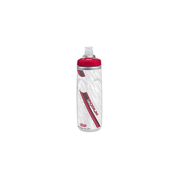 Бутылка CamelBak Podium ChilL 0,62л, белый/красный