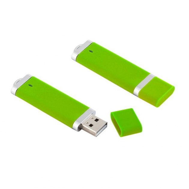 Флеш-карта USB 8GB "Абсолют", зеленое яблоко