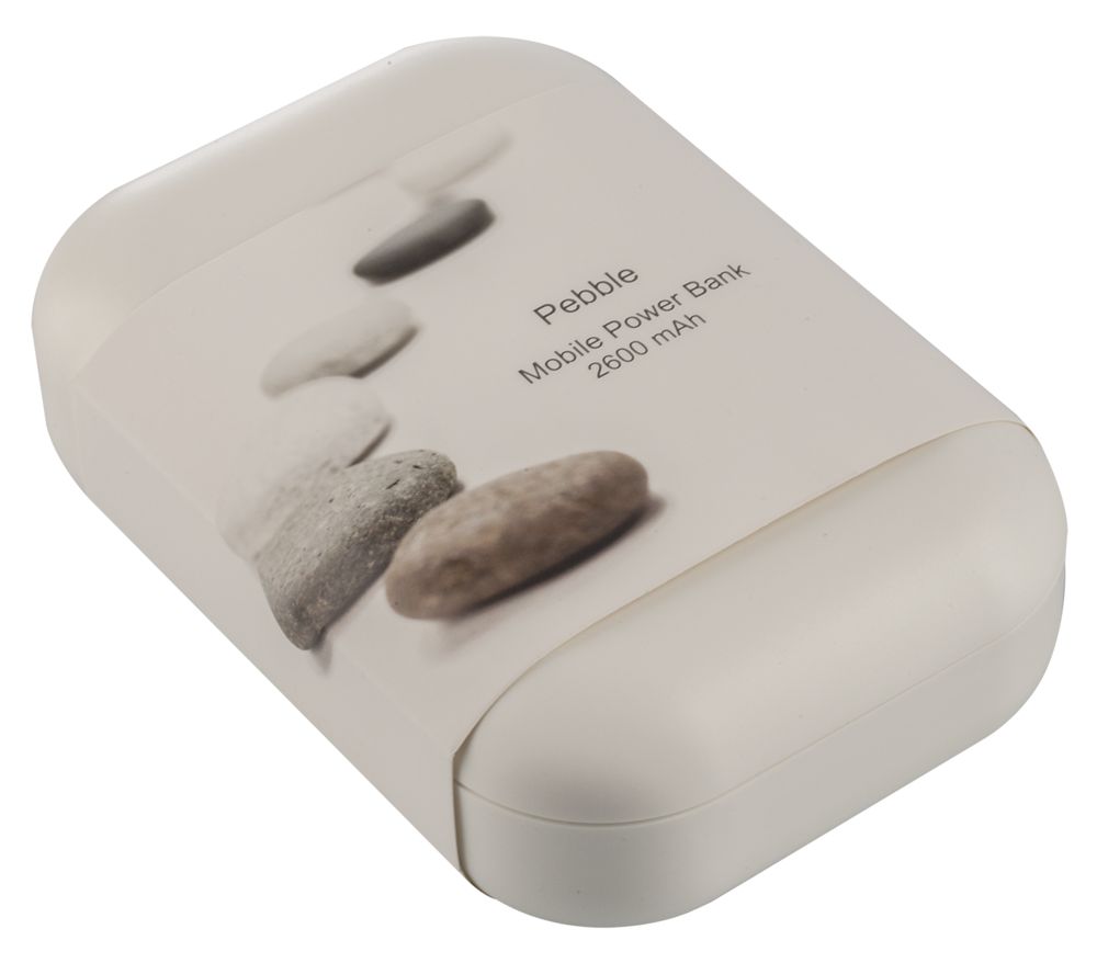 Универсальный внешний аккумулятор Pebble 2600 mAh, темно-серый