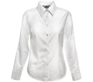  "Lady-Fit Long Sleeve Oxford Shirt", 