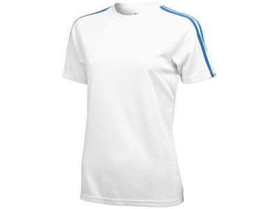 Футболка "Baseline" женская, белый/небесно-синий