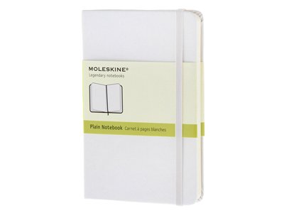 Записная книжка Moleskine Classic  (нелинованный), Pocket (9х14 см), белый