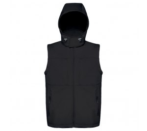    Hooded Softshell Gilet/men